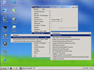 fix mbr with hirens boot cd 15.2